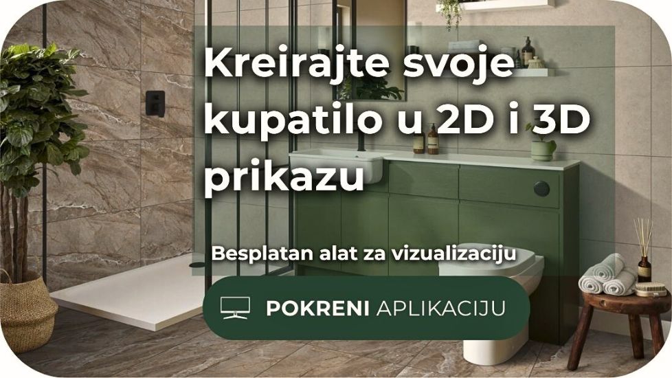 3D i 2D vizualizacija kupatila – online alat za planiranje pločica i prostora