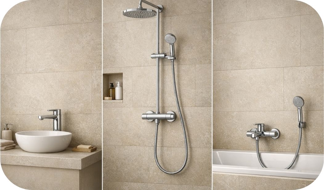 Baterije za lavabo, tuš i kadu – prikaz različitih tipova prema nameni