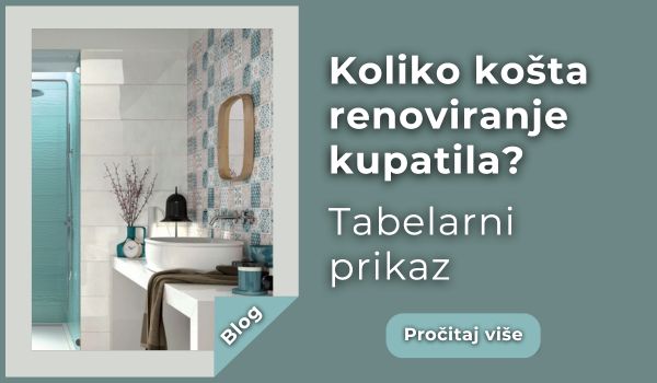 Koliko košta renoviranje kupatila – realan pregled troškova renoviranja