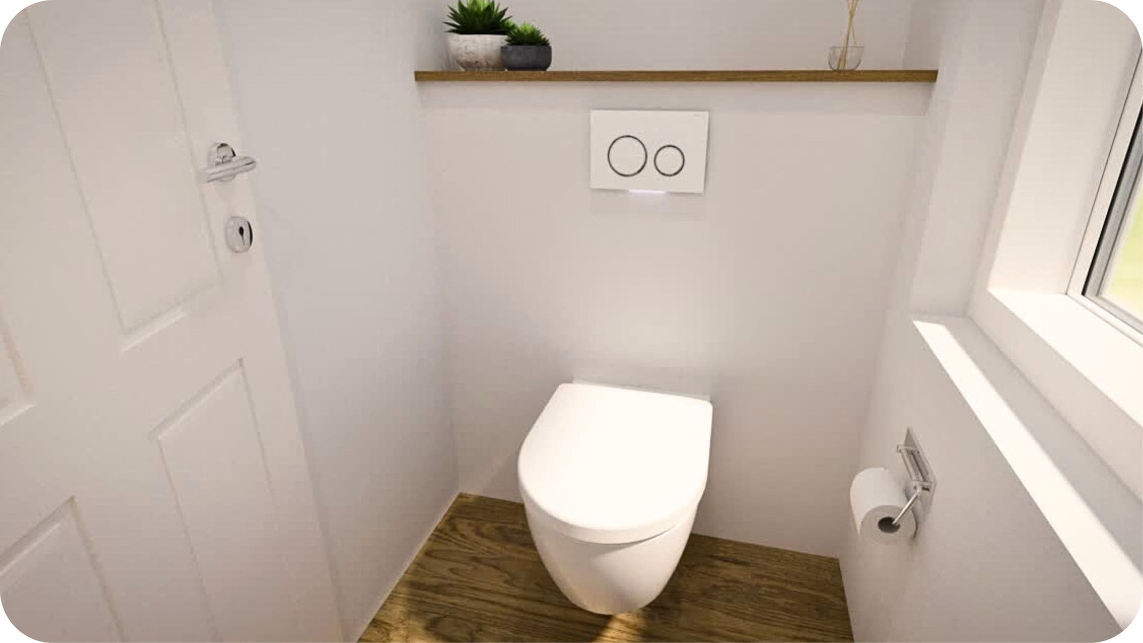 Konzolna WC šolja sa ugradnim vodokotlićem