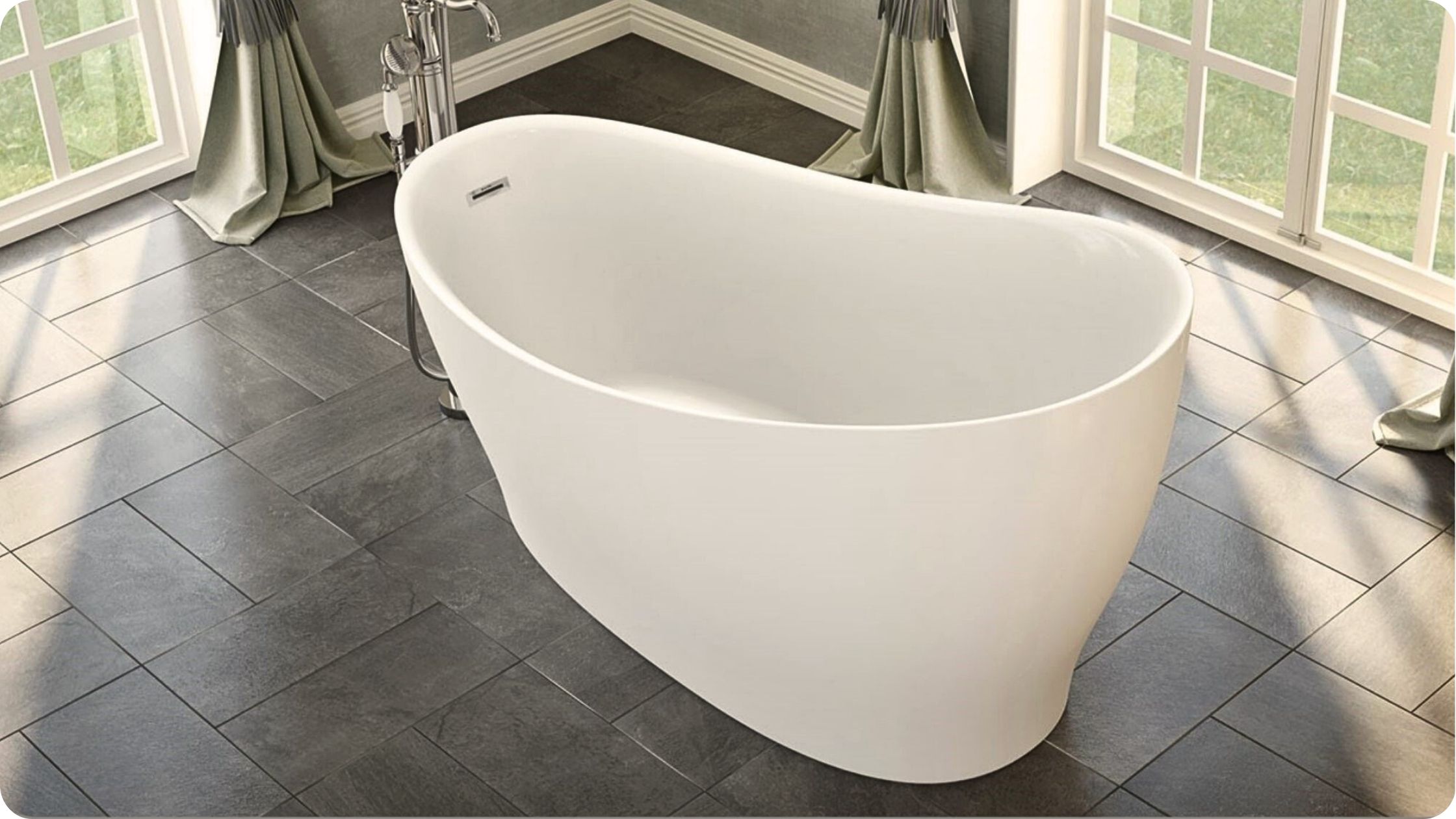 Samostojeća kada kao centralni luksuzni element kupatila