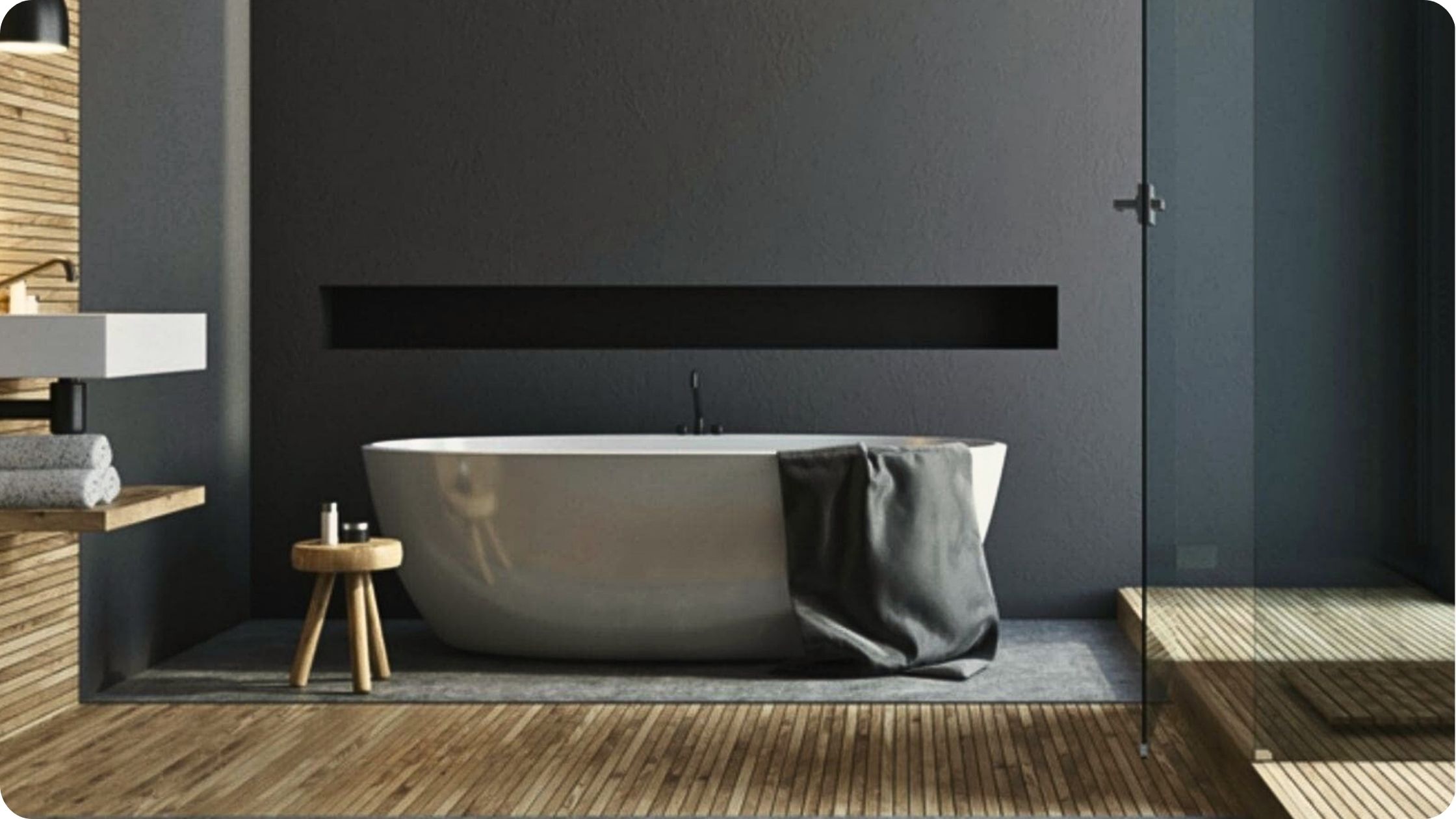 Samostojeća kada u tamnom luksuznom ambijentu