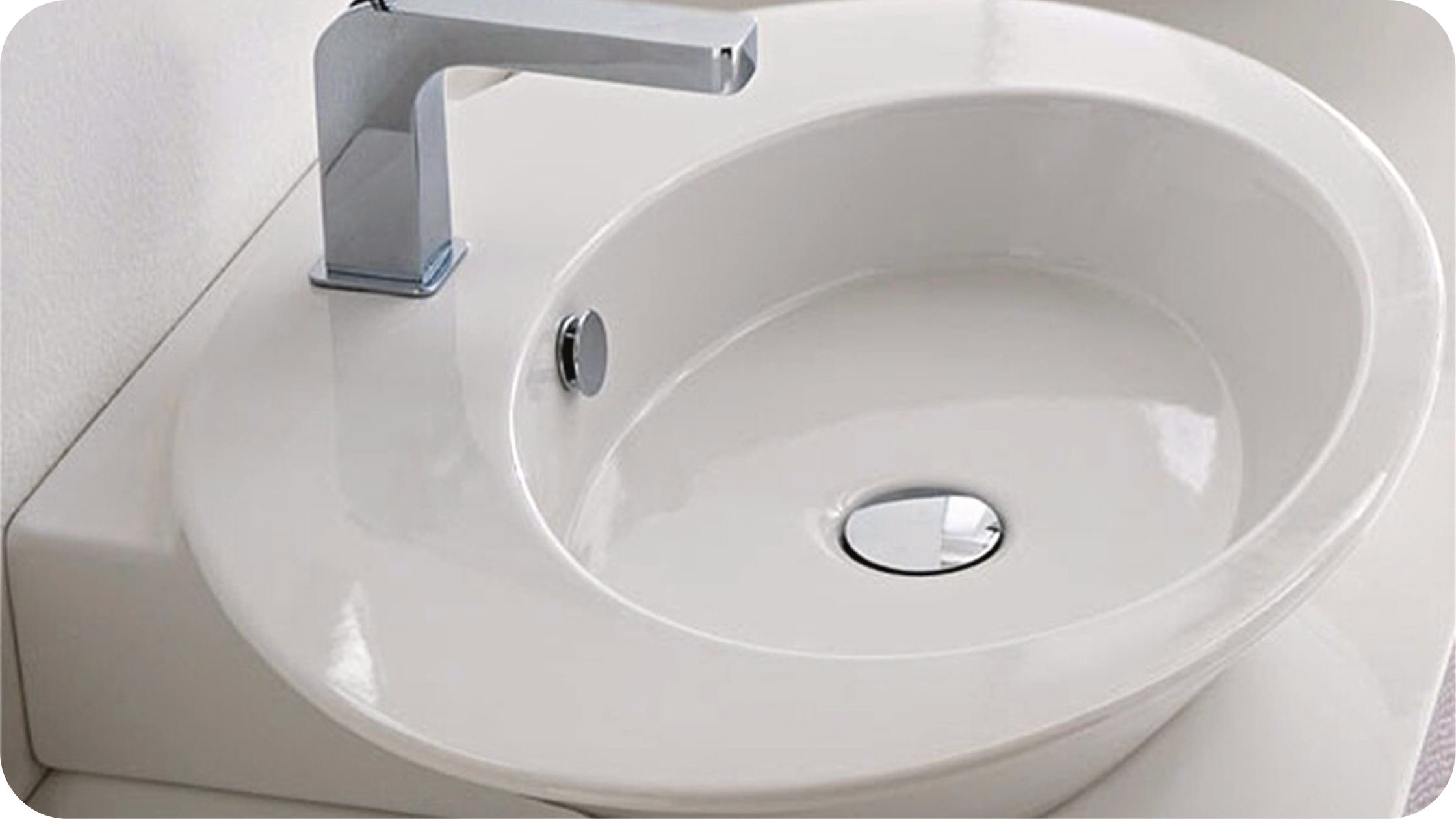 Duboki okrugli nadgradni lavabo