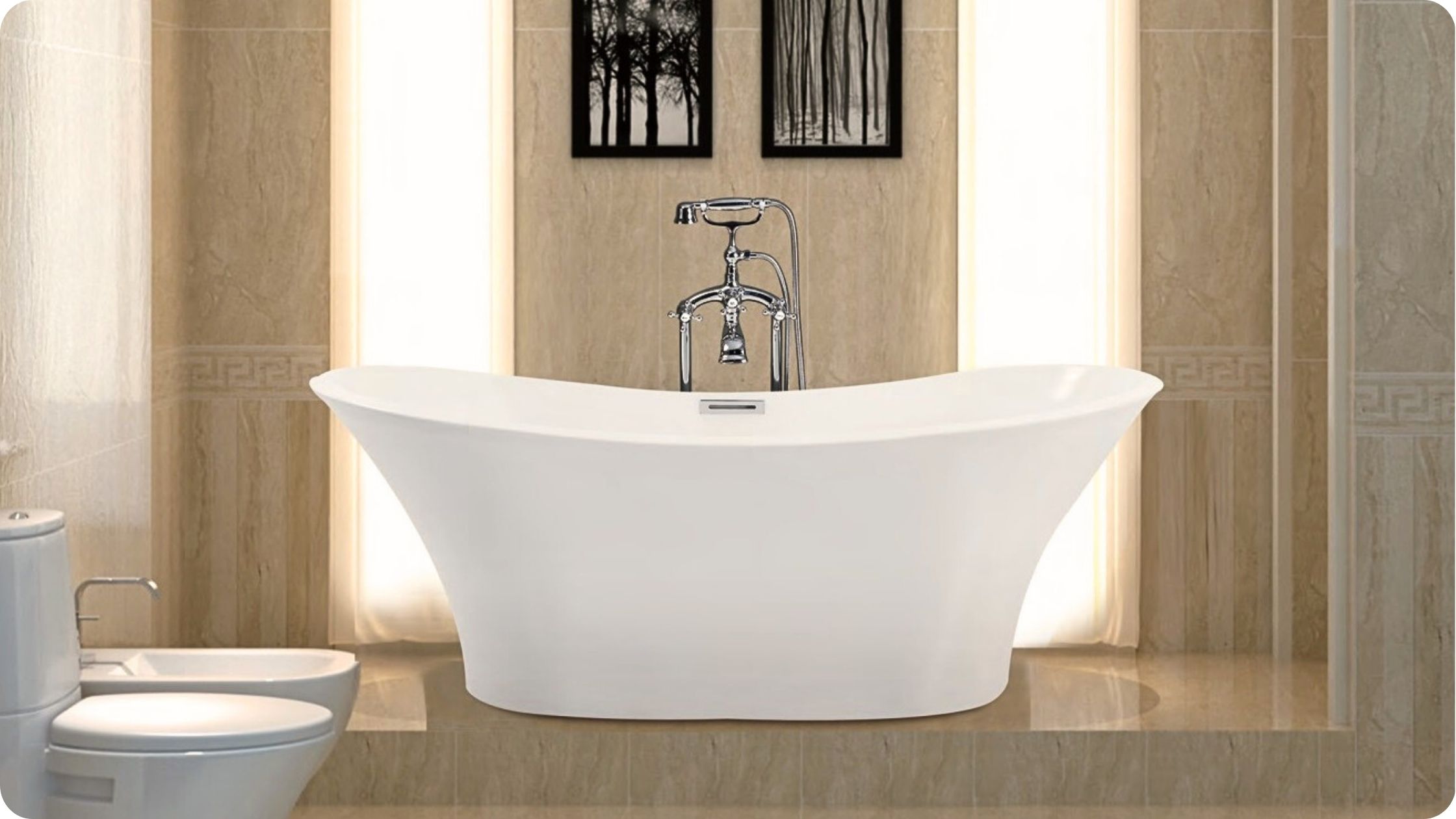 Samostojeća kada kao centralni element kupatila