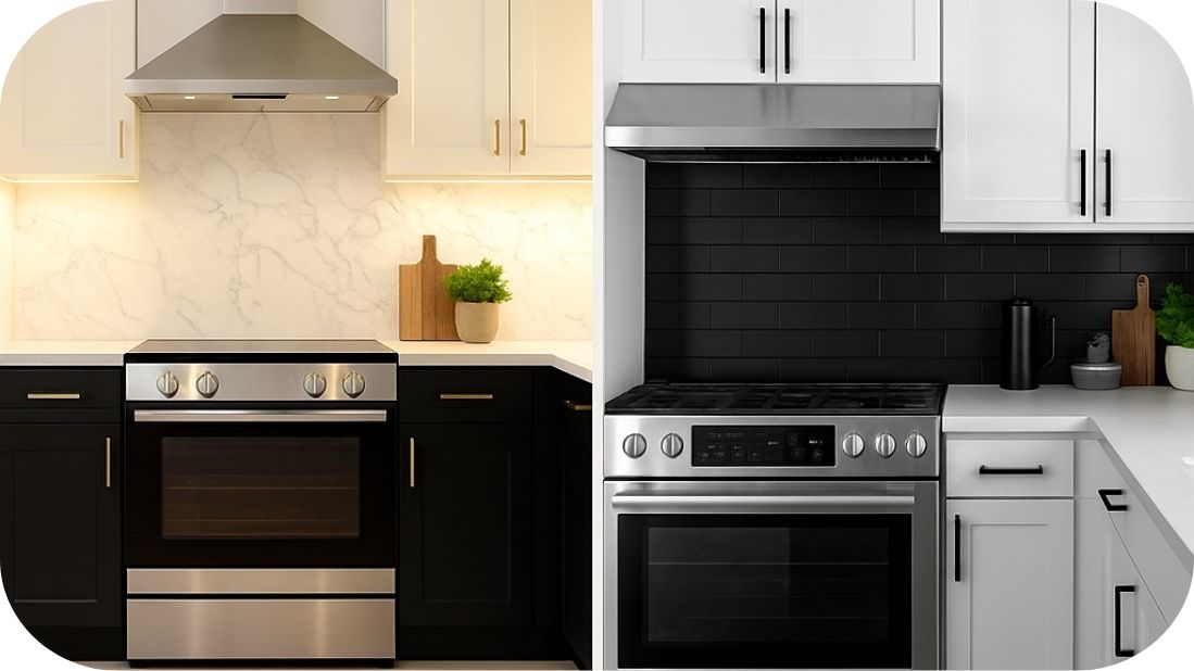 Crno-bele kuhinje – elegancija kroz kontrast