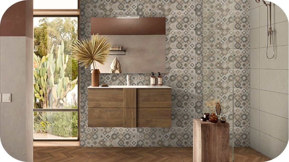 Dekorativne pločice za kupatilo kao akcentni zid