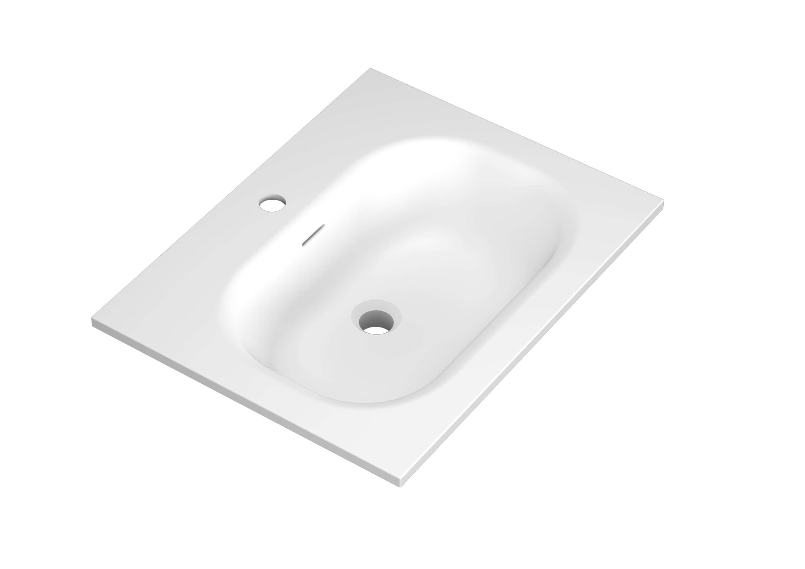 Timber 60 Lavabo White 60x46cm