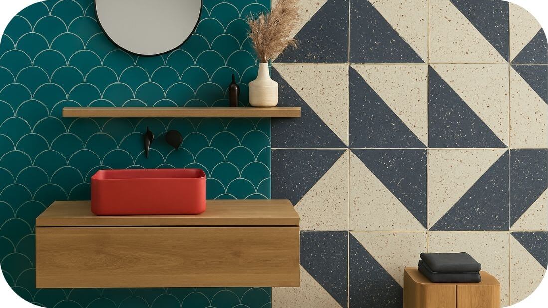 Dekorativne pločice kao akcent u kupatilu