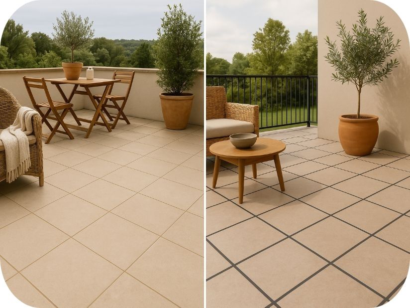 Fuge na terasi – diskretne ili kontrastne?