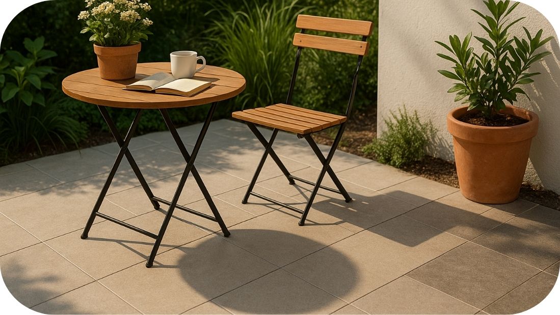 Terasa sa granitnim pločicama 2cm u svetloj nijansi