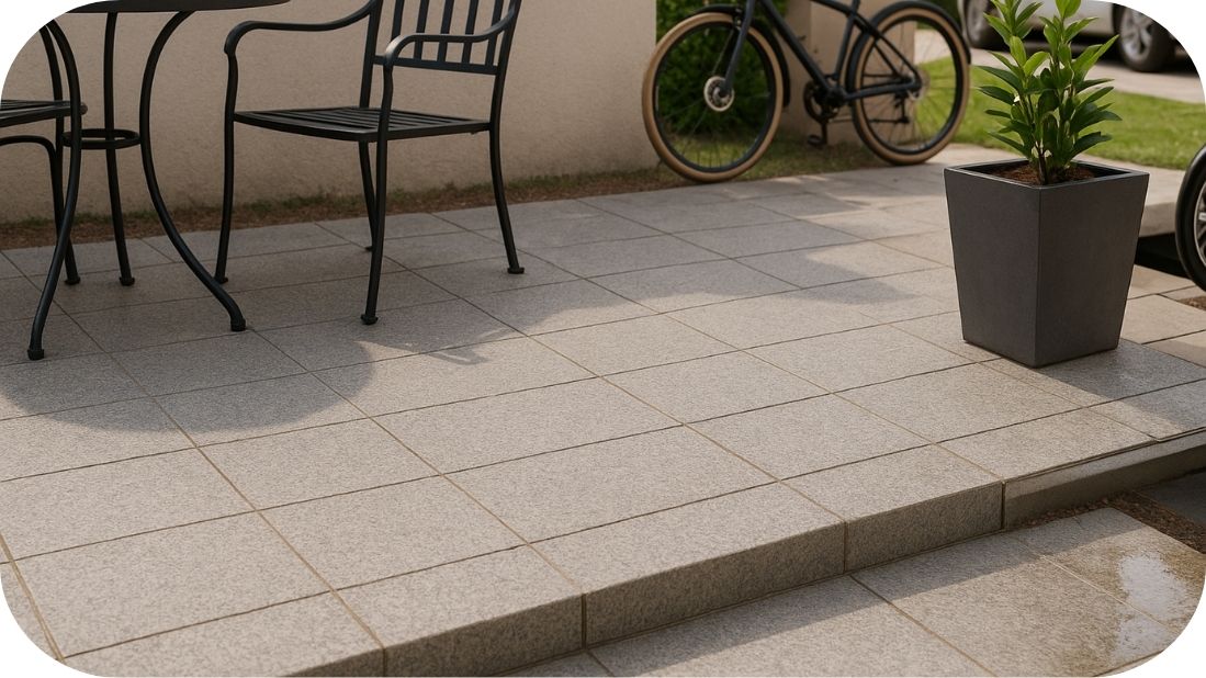 Granitne pločice debljine 2cm pod mehaničkim opterećenjem u eksterijeru