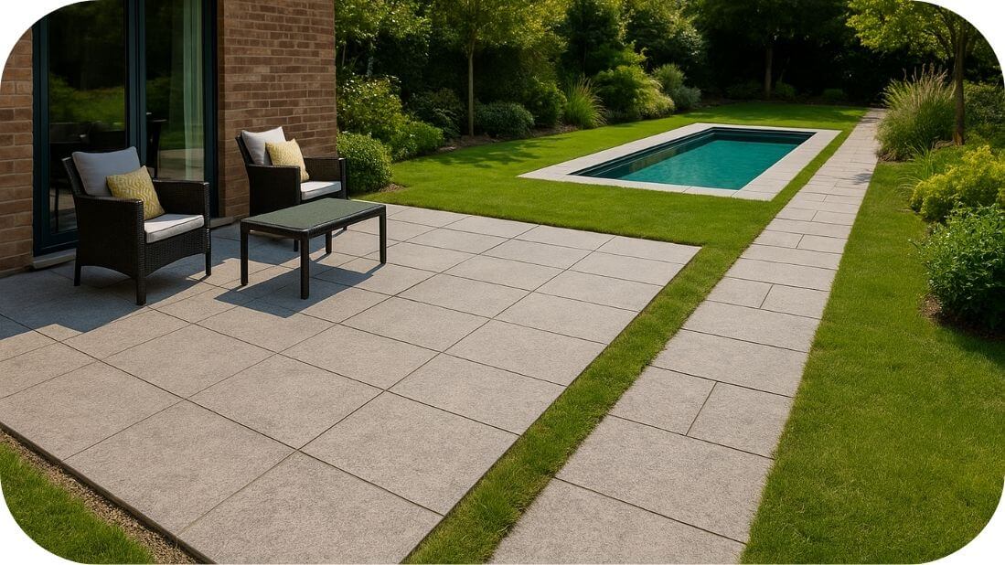 Granitne pločice debljine 2cm – više funkcionalnih zona u eksterijeru