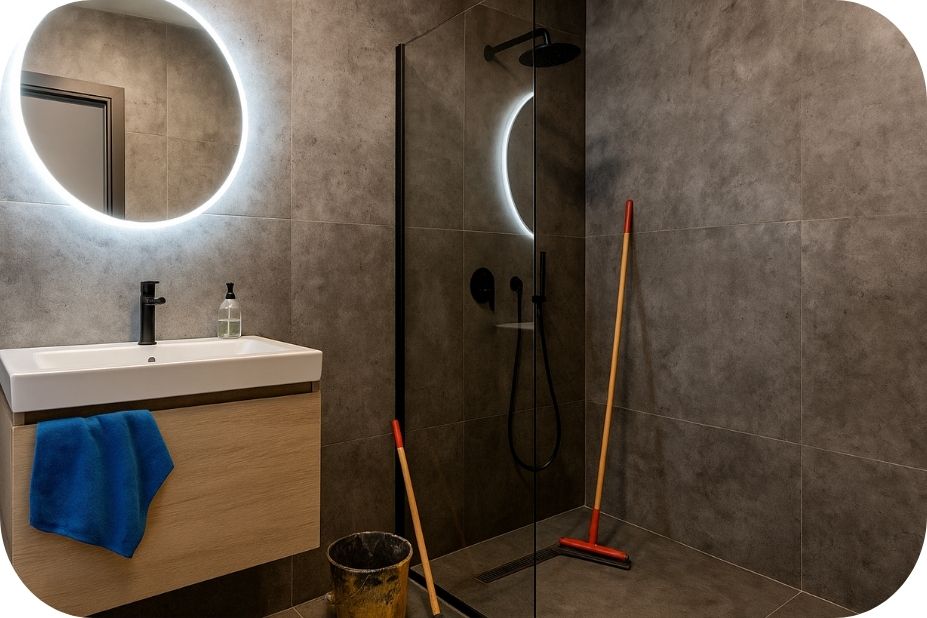 Industrijski stil kupatila – završni radovi i provera sistema