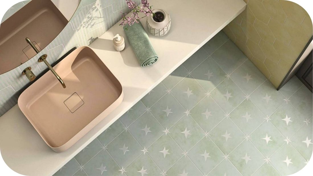 Pastelne boje u modernom kupatilu