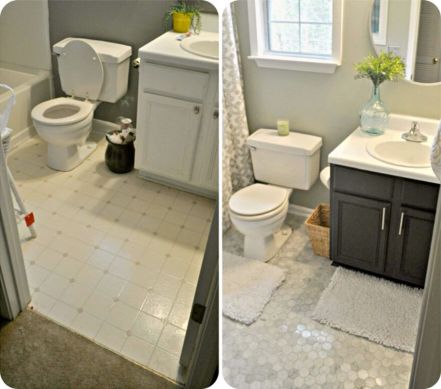 Renoviranje kupatila pre i posle – novi prozor i heksagon mozaik pod