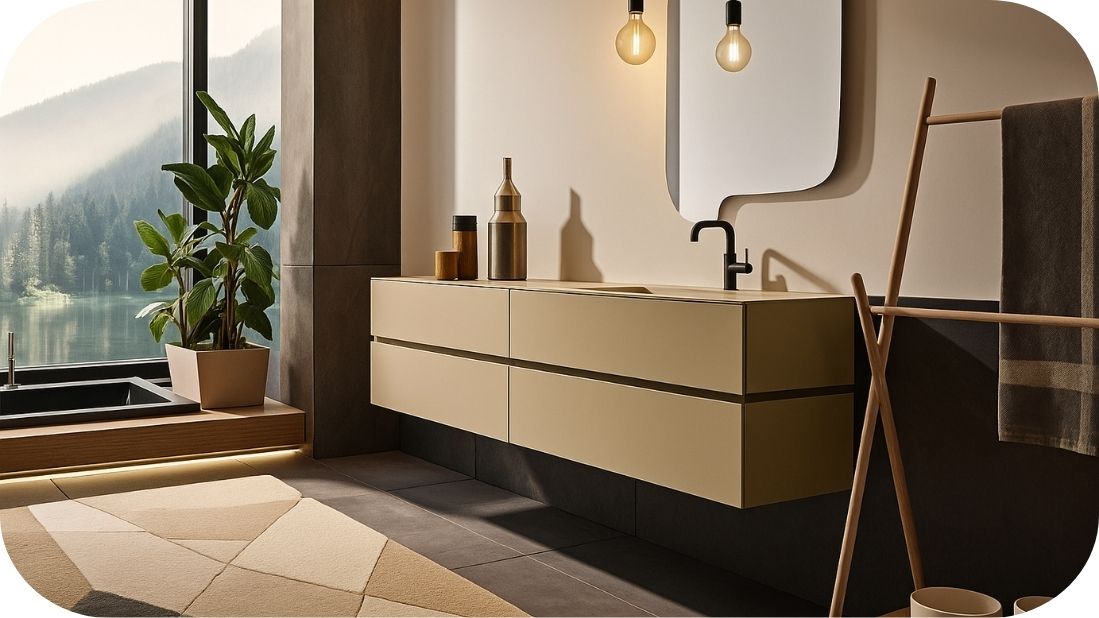 Luksuzno kupatilo sa modernim nameštajem