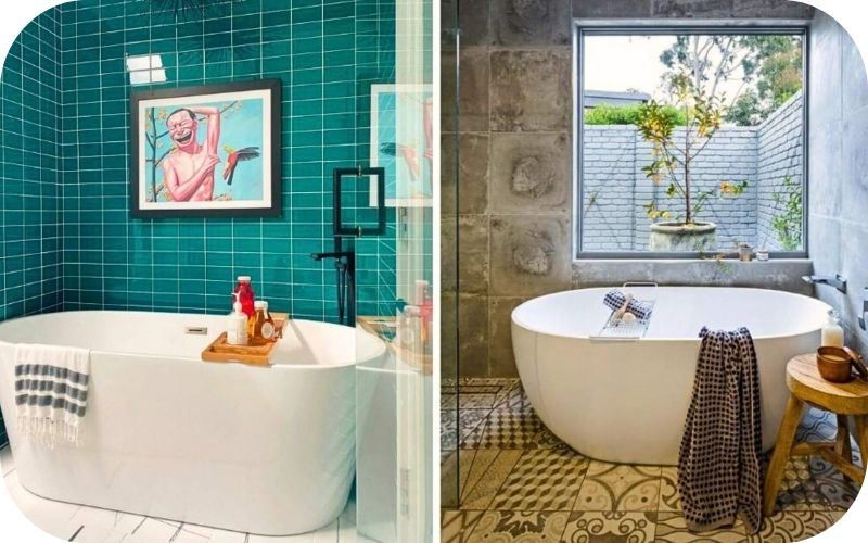 Male samostojeće kade – moderna i rustična verzija