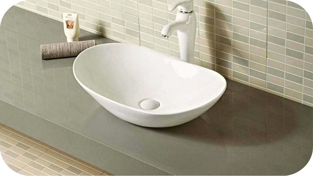 Ovalni nadgradni lavabo modernog dizajna