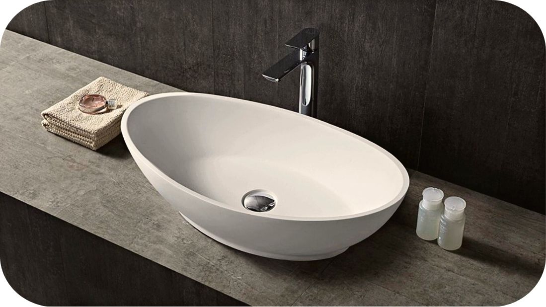 Nadgradni umivaonik u obliku čamca