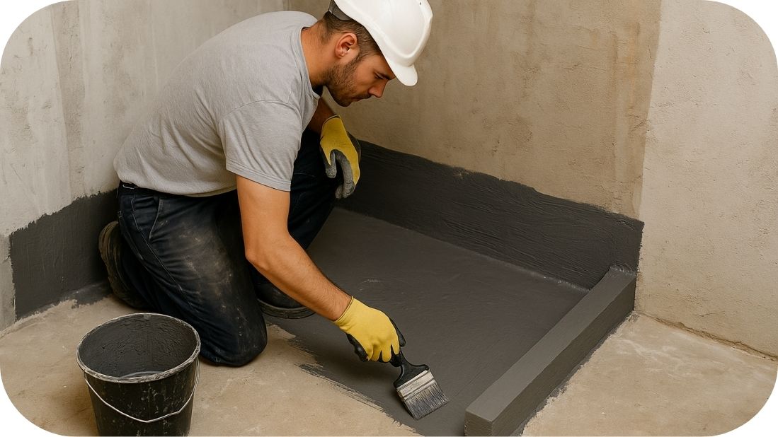 Nanošenje hidroizolacije u tuš zoni