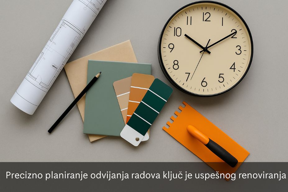 Planiranje renoviranja kupatila uz nacrt i alat