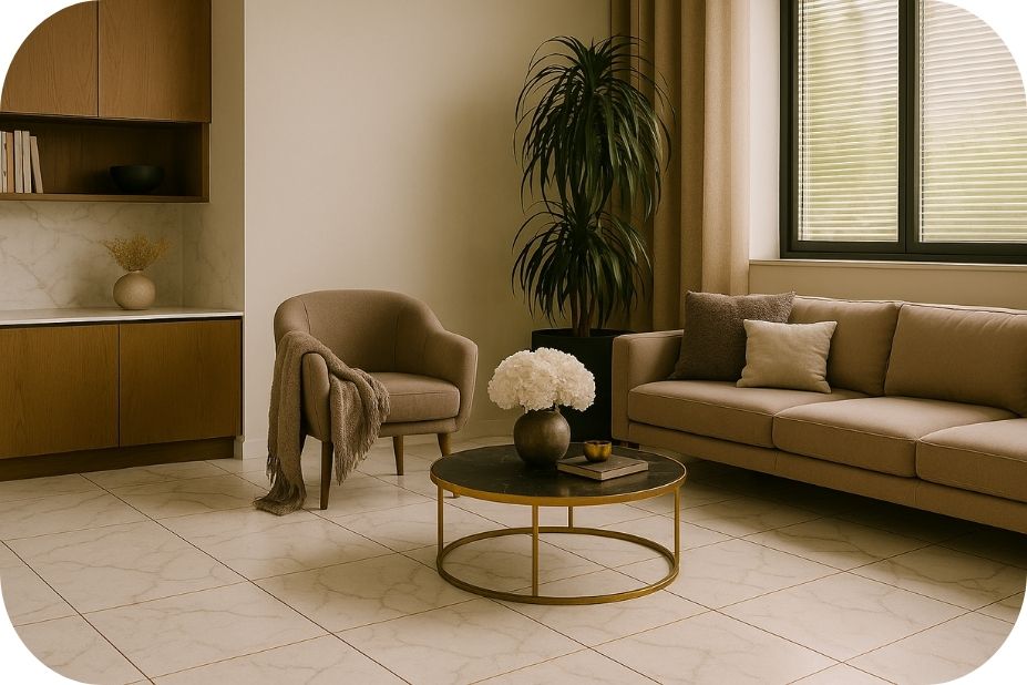 Prava mera naglašavanja fugni u enterijeru