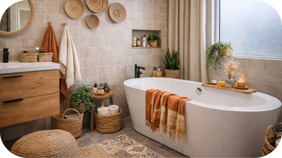 Renovirano boho kupatilo