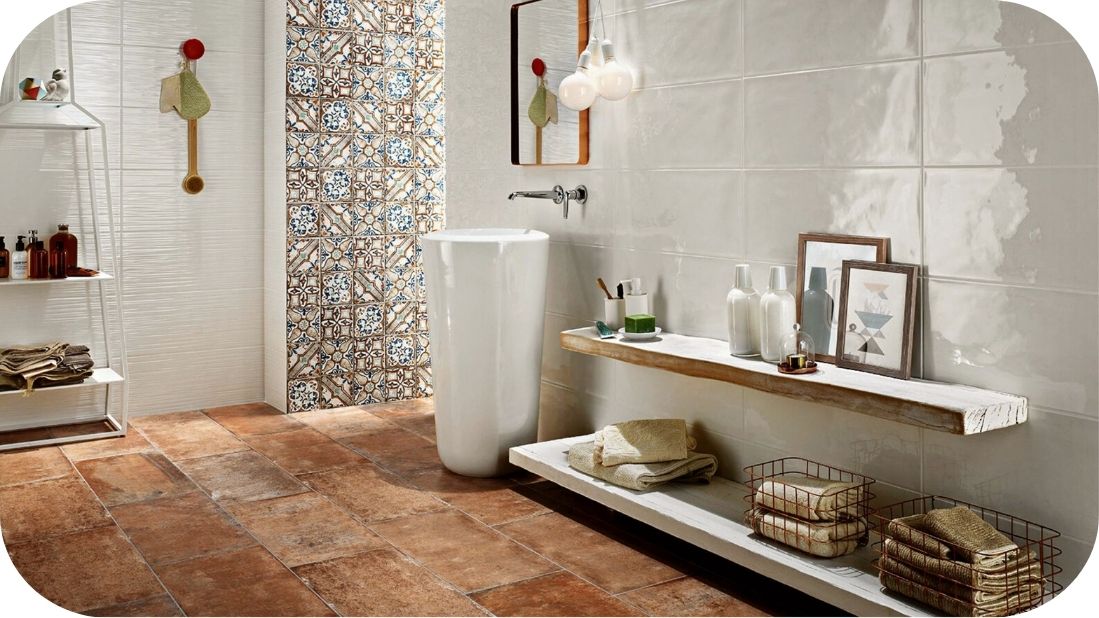 Slobodnostojeći umivaonik u modernom kupatilu