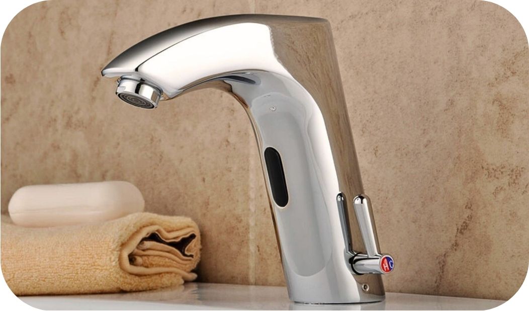 Termostatska senzorska baterija za lavabo sa automatskom kontrolom temperature i bezkontaktim aktiviranjem