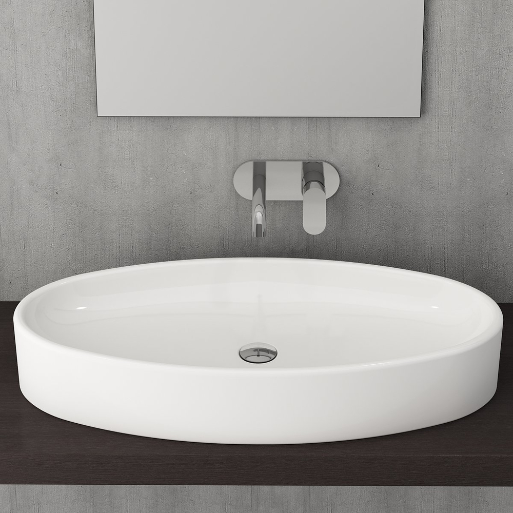 Vessel lavabo 85x39,5cm, Dostupne boje: Beli-2