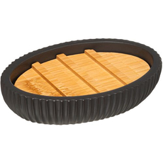 Posuda za sapun Five Modern – crna, Iz kolekcije: Posuda za sapun-