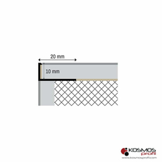 Lajsna L profil PTANEL 2,7m/10mm srebro-mat, Dostupne boje: Srebro-mat, Debljina: 10, Dužina: 270-2