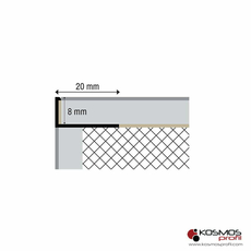Lajsna L-profil Ptanel-10 2,7m/10mm zlato-mat, Dostupne boje: Zlato-mat, Debljina: 10, Dužina: 270-2