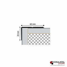 Lajsna profil za stepenice i laminat STA-40 2,7m srebro-mat-2