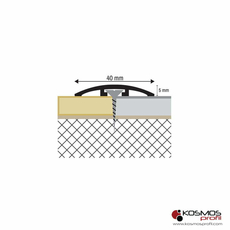 Lajsna prelazna PR-40 2,7m srebro-mat-2