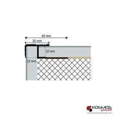 Lajsna za stepenice i laminat PFA-10 2,7m/10mm srebro-mat, Dostupne boje: Srebro-mat, Debljina: 10, Dužina: 270-2