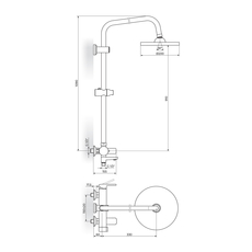 Baterija za kadu sa usponskim tušem B/2, Modeli: Za kadu sa usp. tušem-2