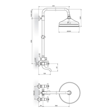 Baterija sa usponskim tušem Nostalgija, Modeli: Baterija sa usponskim tušem-2