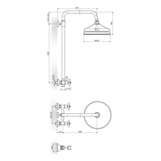 Tuš baterija sa usponskim tušem Brontee, Modeli: Tuš baterija sa usp. tušem-2