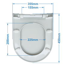 Viva Brilla Slim WC daska, Dostupne boje: Bela-2