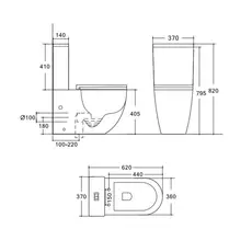 Leon univerzalni monoblok crni, Dostupne boje: Mat crna-2