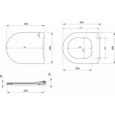 V-Tondo WC daska slim, mat kašmir, Dostupne boje: Mat kašmir-2