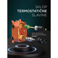 Uzidna termostatska baterija za tuš Fluenta QIW-TS bakar, Modeli: QIW-TS Bakar-2