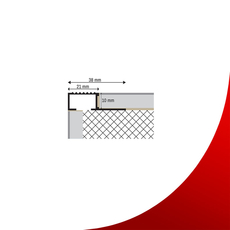 Lajsna za stepenice 4059 Zlatna-mat, Boja profila: zlatna-mat-2