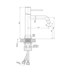 Baterija za umivaonik Fluenta LL Hrom-2