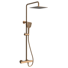 Termostatska baterija sa usponskim tušem QOW TS Bakar, Dostupne boje: Bakar-