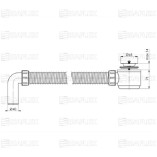 Sifon za tuš kadu ABS slivnik 2207-2