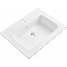 Deluxe 60 lavabo Mat White 61x46cm, Dostupne boje: Deluxe Mat White, Širina: 61-