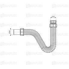 Sifon za bide Isaflex 2211-2