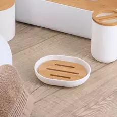 Keramička posuda za sapun Tendance bambus-bela-2